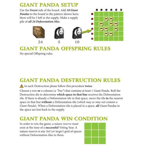 Endangered: Giant Panda Scenario - разширение за настолна игра