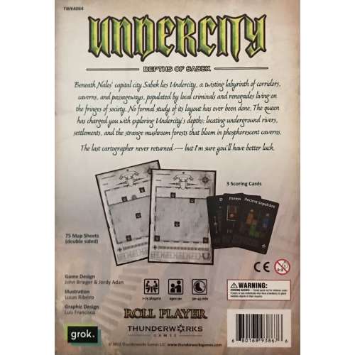 Cartographers Map Pack 3: Undercity – Depths of Sabek - разширение за настолна игра