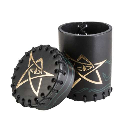 Call of Cthulhu Black & green-golden Leather Dice Cup