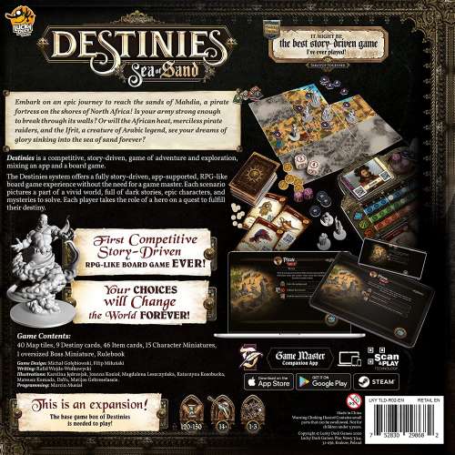 Destinies: Sea of Sand - разширение за настолна игра