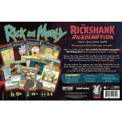 Rick and Morty: The Rickshank Rickdemption Deck-Building Game - настолна игра