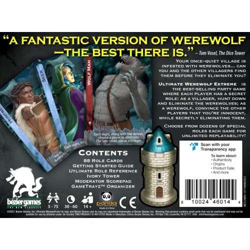 Ultimate Werewolf: Extreme - настолна игра
