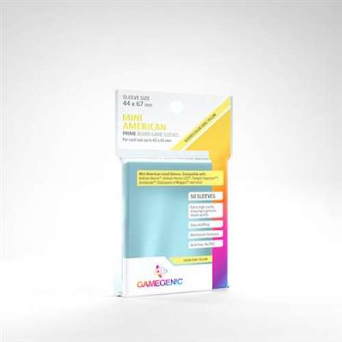 Gamegenic Mini American Prime Board Game Sleeves (Clear) - for cards 42 x 65 mm