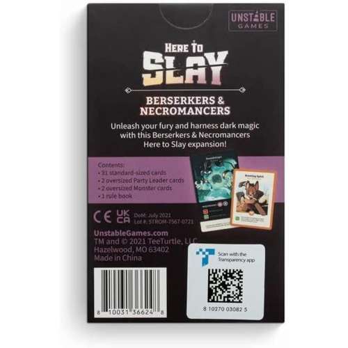 Here to Slay: Berserkers and Necromancers Expansion - разширение за настолна игра