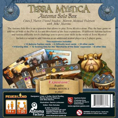 Terra Mystica: Automa Solo Box - разширение за настолна игра