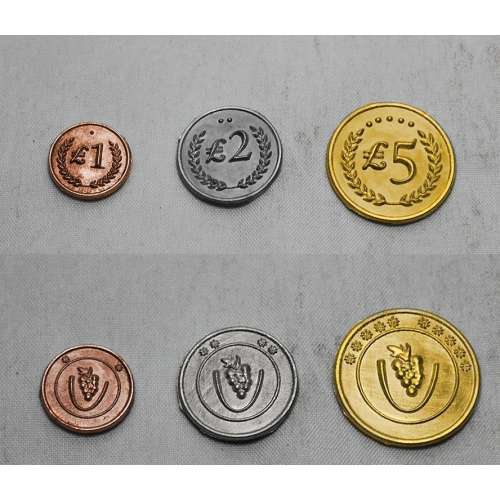 Viticulture: Custom Metal Lira Coins