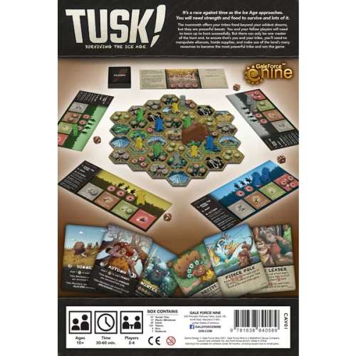 Tusk!: Survivng the Ice Age - настолна игра