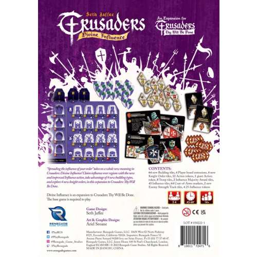 Crusaders: Thy Will Be Done – Divine Influence - разширение за настолна игра