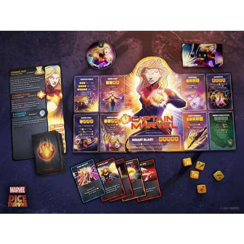 Marvel Dice Throne: Captain Marvel v. Black Panther - настолна игра