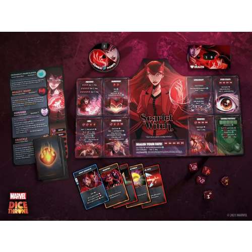Marvel Dice Throne: Scarlet Witch v. Thor v. Loki v. Spider-Man - настолна игра