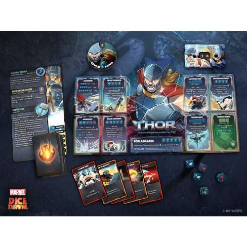 Marvel Dice Throne: Scarlet Witch v. Thor v. Loki v. Spider-Man - настолна игра