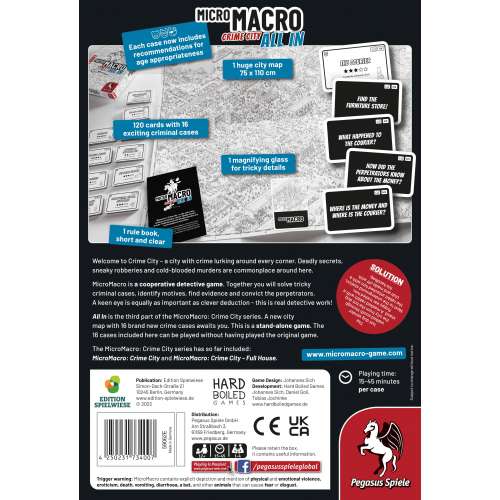 MicroMacro: Crime City – All In - настолна игра