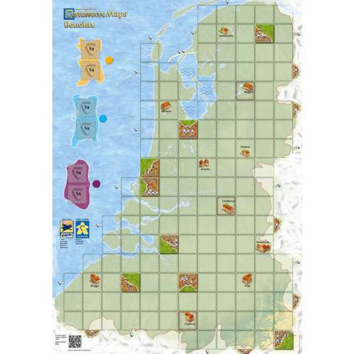 Carcassonne Maps: Benelux - разширение за настолна игра