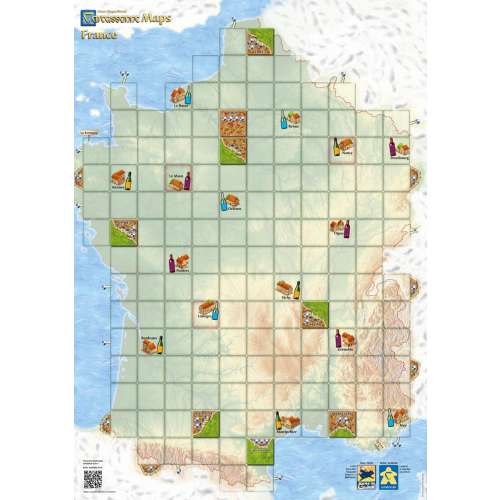 Carcassonne Maps: France - разширение за настолна игра