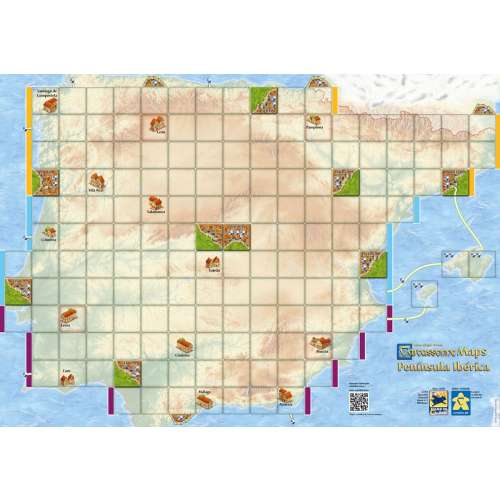 Carcassonne Maps: Península Ibérica - разширение за настолна игра