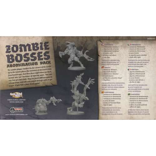 Zombicide: Black Plague Zombie Bosses Abomination Pack - разширение за настолна игра