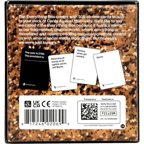 Cards Against Humanity: Everything Box - разширение за настолна игра