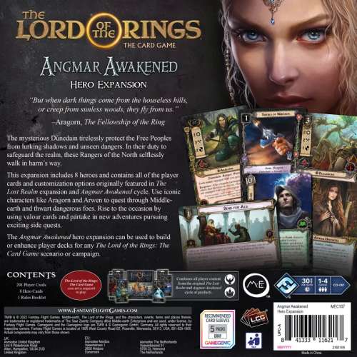 The Lord of the Rings: The Card Game – Angmar Awakened Hero Expansion - разширение за настолна игра