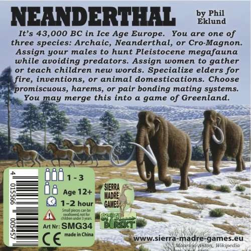 Neanderthal (Second Edition) - настолна игра