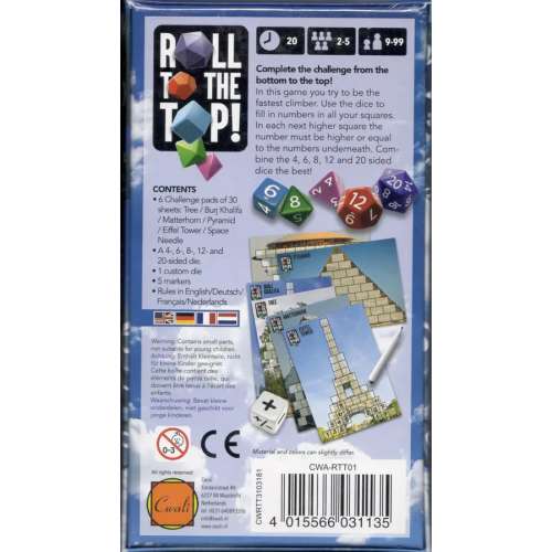 Roll to the Top! (Laminate Edition) - настолна игра