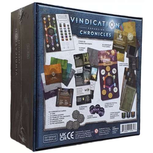 Vindication: Chronicles - разширение за настолна игра