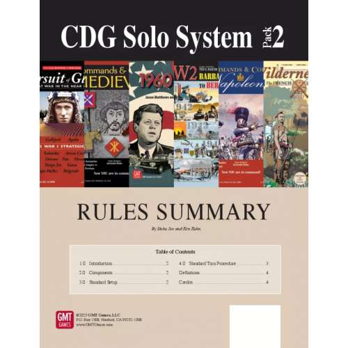 CDG Solo System: Pack 2 - разширение за настолна игра