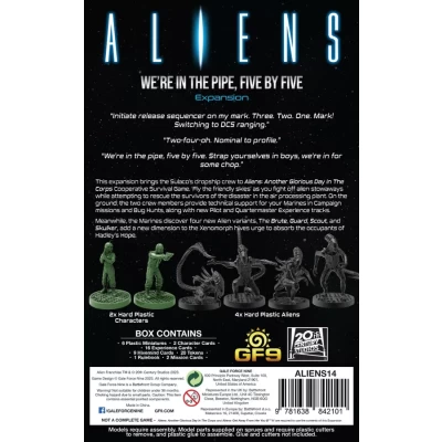 Aliens: Another Glorious Day in the Corps – We're in the Pipe, Five by Five - разширение за настолна игра