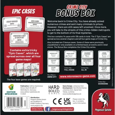 MicroMacro: Crime City – Bonus Box - разширение за настолна игра