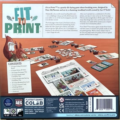 Fit to Print (Kickstarter Edition) - настолна игра