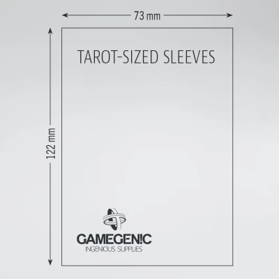 Gamegenic Tarot-Sized Matte Board Game Sleeves - for cards 71 x 120 mm