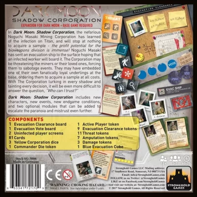 Dark Moon: Shadow Corporation - разширение за настолна игра