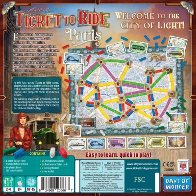 Ticket To Ride: Paris - настолна игра