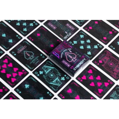 Bicycle Cyberpunk Cyber City Playing Cards - карти за игра