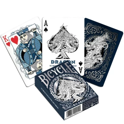 Bicycle Dragon Playing Cards (Blue) - карти за игра
