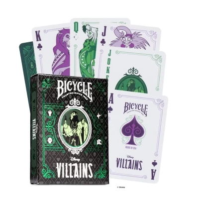 Bicycle Disney Villains Playing Cards (Green) - карти за игра
