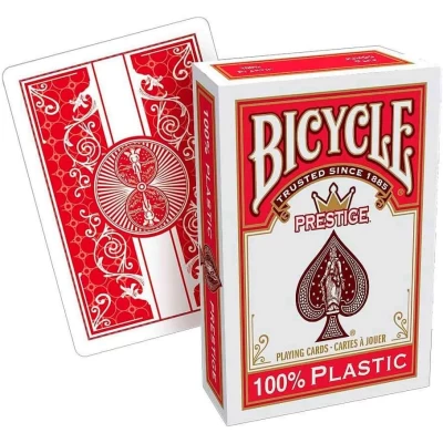 Bicycle Prestige Jumbo Playing Cards (Red) - карти за игра