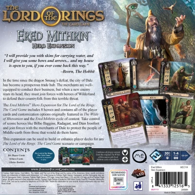 The Lord of the Rings: The Card Game – Ered Mithrin Hero Expansion - разширение за настолна игра