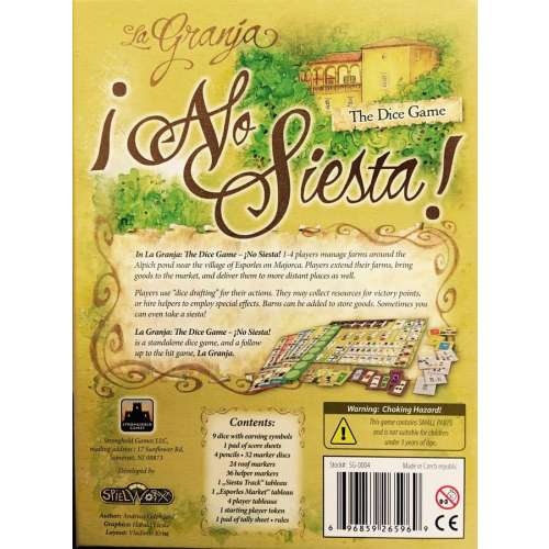 La Granja: No Siesta - настолна игра