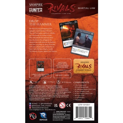Vampire: The Masquerade – Rivals: Martial Law - разширение за настолна игра