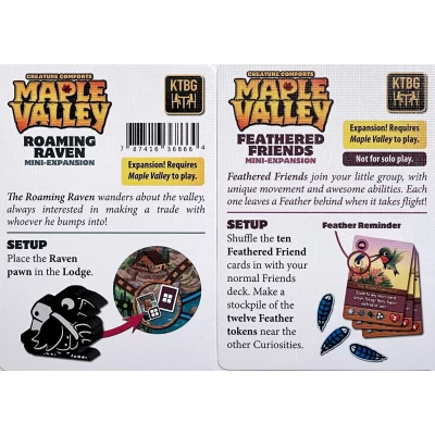 Maple Valley: Roaming Raven and Feathered Friends Mini-Expansions - разширение за настолна игра