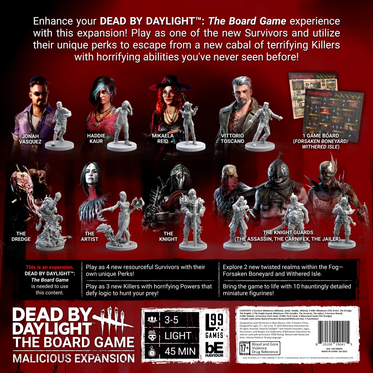 Dead By Daylight: The Board Game – Malicious Expansion - разширение за настолна игра