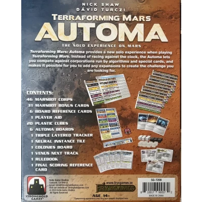 Terraforming Mars: Automa - разширение за настолна игра