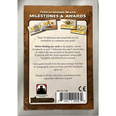 Terraforming Mars: Milestones & Awards - разширение за настолна игра