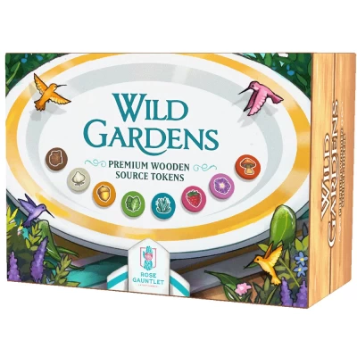 Wild Gardens: Premium Wooden Source Tokens Pack