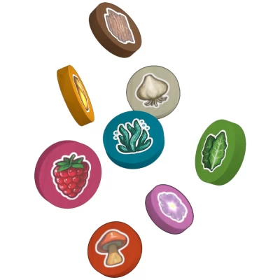 Wild Gardens: Premium Wooden Source Tokens Pack