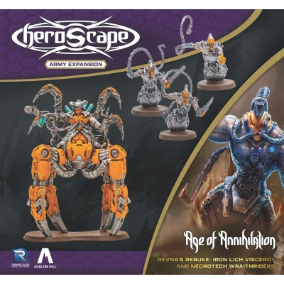 Heroscape: Revna's Rebuke – Iron Lich Viscerot and Necrotech Wraithriders Army Expansion - разширение за настолна игра