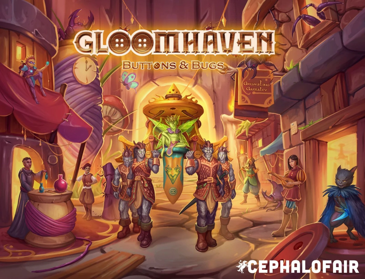 Gloomhaven: Buttons & Bugs - настолна игра