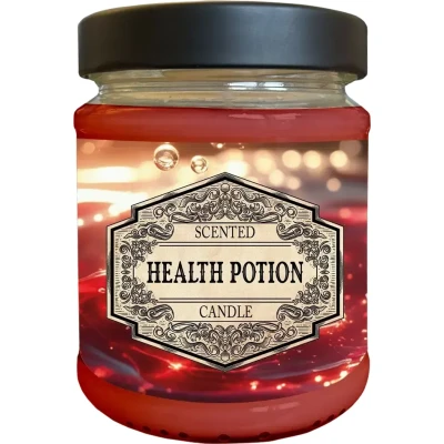 Scented Candle Health Potion with Surprise Dice