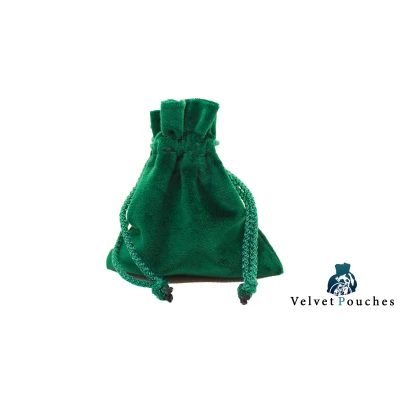Velvet Green Pouch