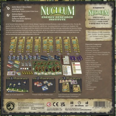 Nucleum: Energy Research Institute - разширение за настолна игра